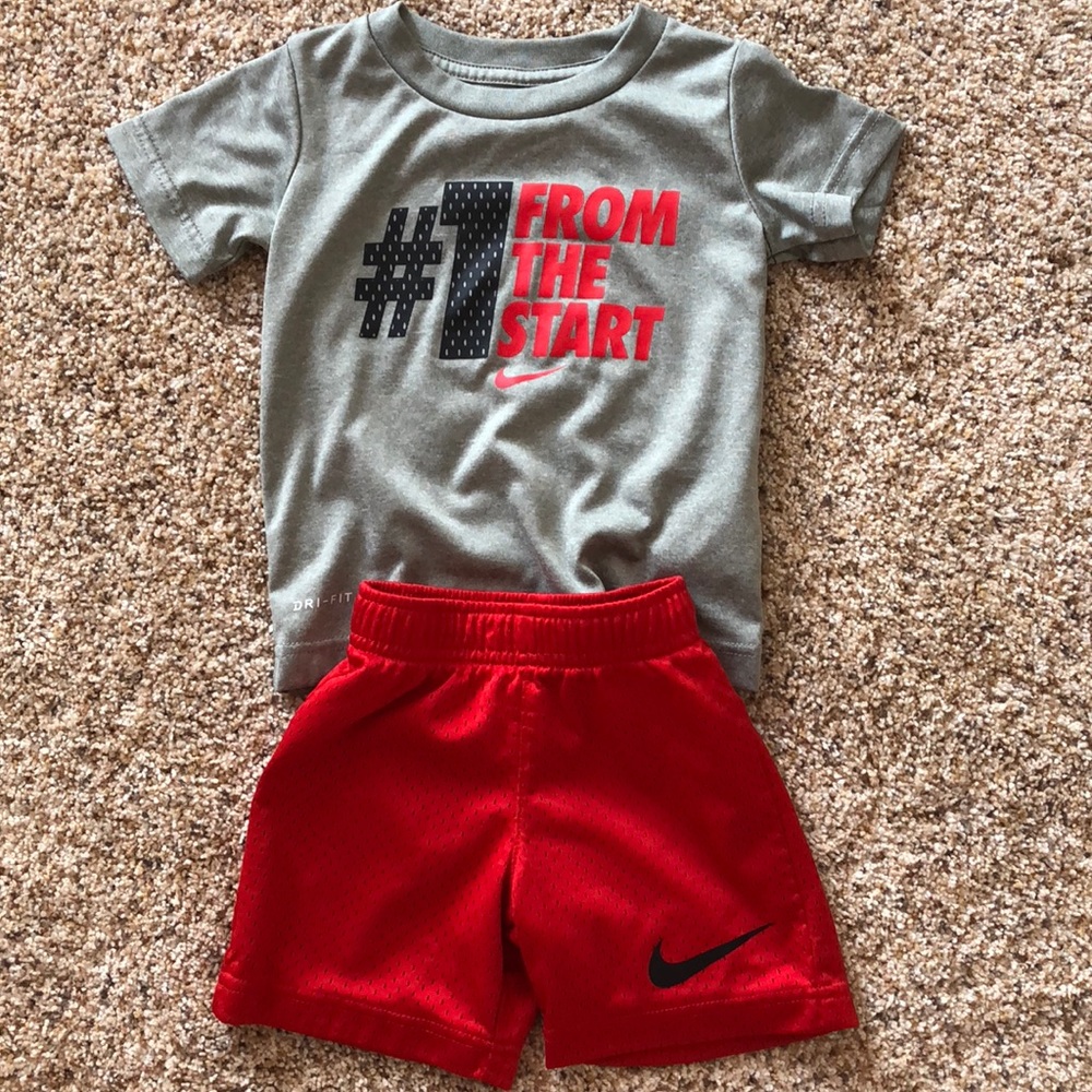 Nike red, black, & grey outfit 2T